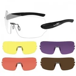 Ostatnie sztuki OKULARY STRZELECKIE WILEY X DETECTION INTERCHANGEABLE SHOOTING KIT