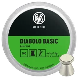 ŚRUT RWS DIABOLO BASIC 4,5MM 0,45G 500SZT Dodaj do koszyka
