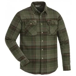KOSZULA MYŚLIWSKA MĘSKA PINEWOOD PRESTWICK EXCLUSIVE SHIRT GREEN / TERRACOTTA Ograniczona ilość