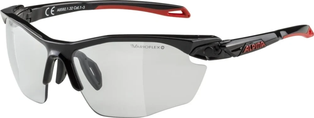 Okulary rowerowe Alpina Twist Five HR V czarno - czerwone Szybka dostawa