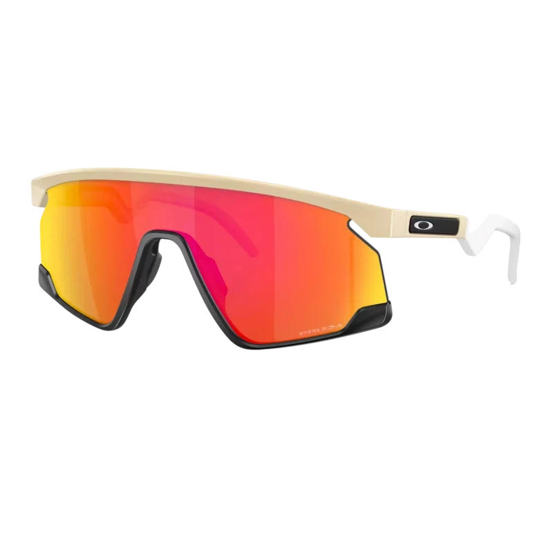 Łatwy zwrot Okulary rowerowe Oakley BXTR matte desert tan / prizm ruby