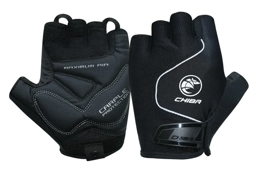 Darmowy zwrot Rękawiczki rowerowe Chiba Cool Air Black