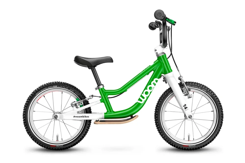 Rower dziecięcy woom 1 PLUS 14" green Obniżka ceny