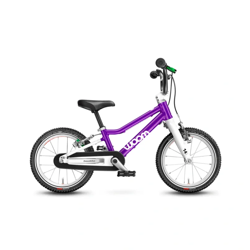 Rower dziecięcy woom 2 14" purple Hit sprzedaży