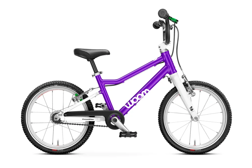 Rower dziecięcy woom 3 AUTOMAGIC 16" purple haze Wyjątkowa oferta