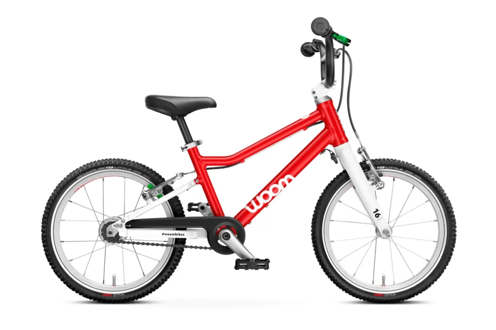 Rower dziecięcy woom 3 AUTOMAGIC 16" red Wyprzedaż