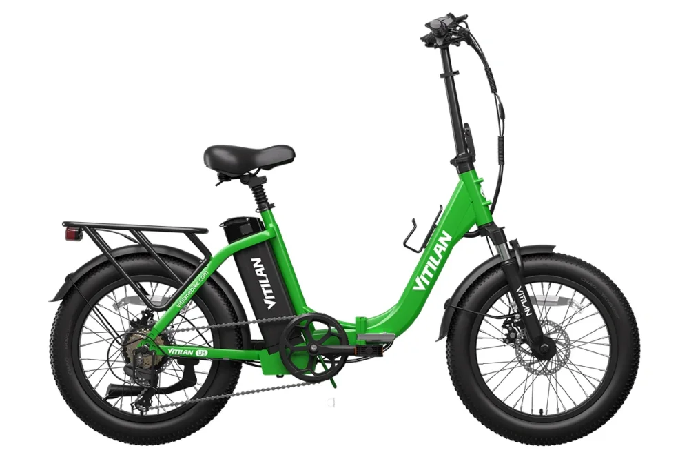 Rower elektryczny składany Vitilan U3 750W 624 Wh 2025 green Promocja