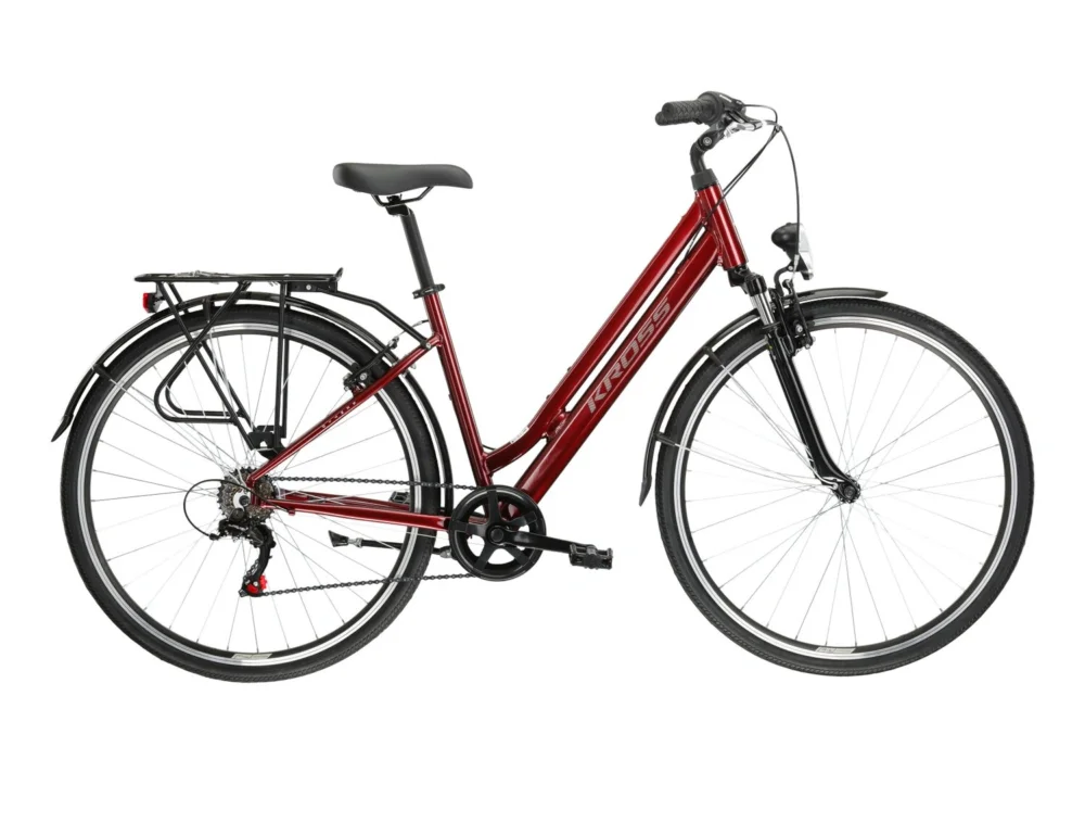 Rower trekkingowy Kross Sentio 1.0 2025 rubinowy Super okazja