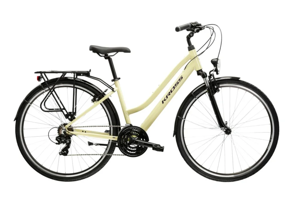 Rower trekkingowy Kross Trans 1.0 2025 beżowy Dostępne od ręki