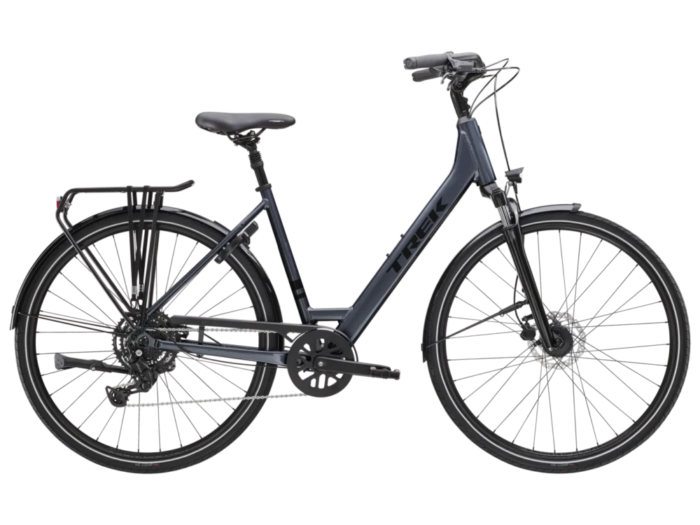 Rower trekkingowy Trek Verve 2 Equipped Lowstep 2025 galactic grey Bezpieczne zakupy