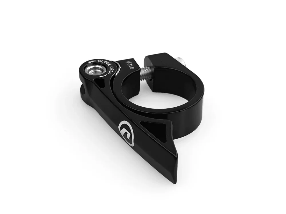 Łatwy zwrot Zacisk sztycy rowerowej Accent X-Country 34.9 mm czarny
