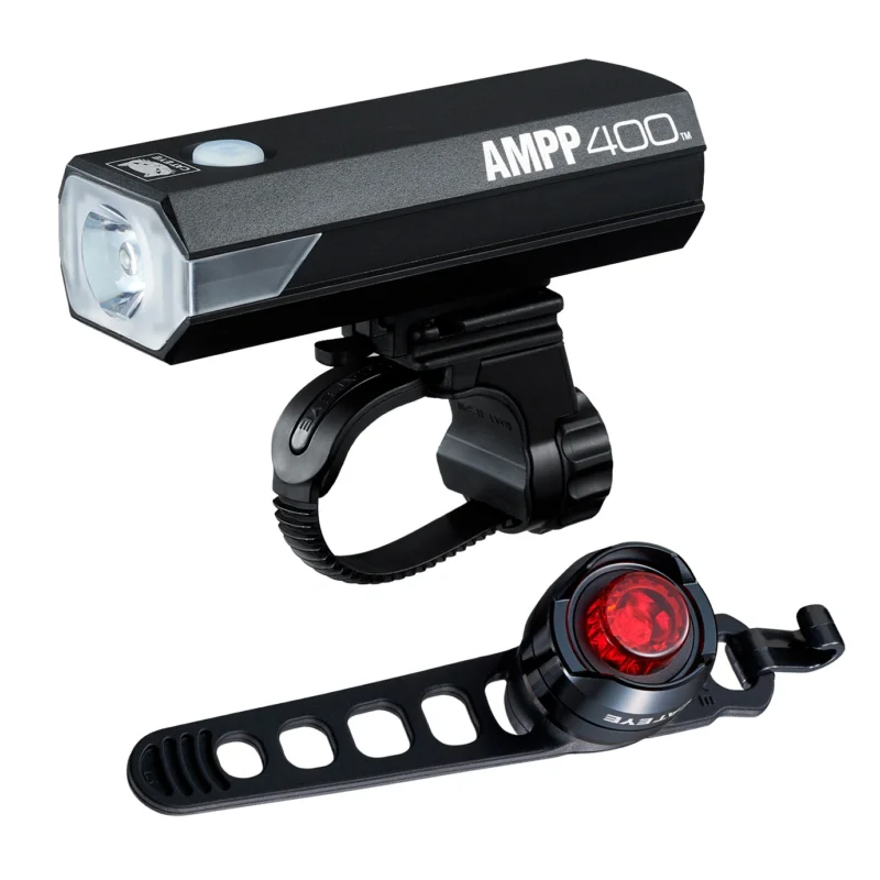 Zestaw oświetlenia rowerowego Cat Eye AMPP400 i ORB SL-LD160R Bestseller