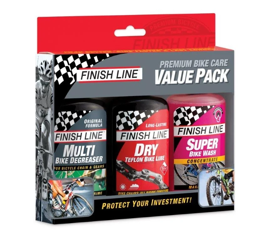 Zestaw środków do czyszczenia i smarowania roweru Finish Line Premium Bike Care Ostatnie sztuki