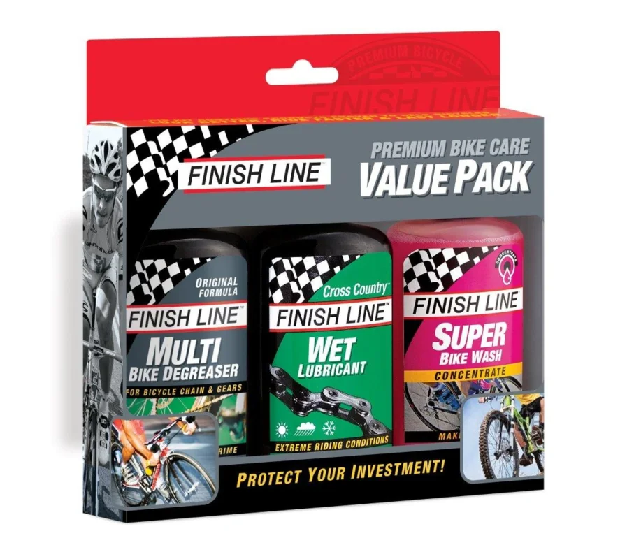 Zestaw środków do czyszczenia i smarowania roweru Finish Line Premium Bike Care Cross Country Tani