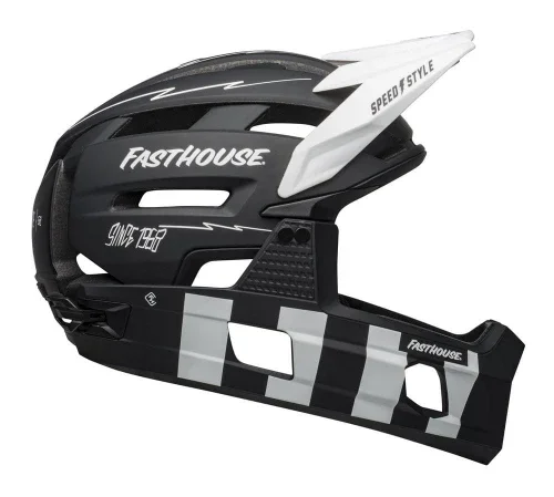Kask full face BELL SUPER AIR R MIPS SPHERICAL matte black white fasthouse roz. L (59-63 cm) (NEW) Hit cenowy