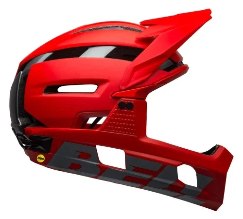 Kask full face BELL SUPER AIR R MIPS SPHERICAL matte gloss red gray roz. M (55–9 cm) (NEW) Kup teraz