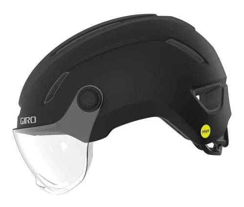 Obniżka ceny Kask miejski GIRO EVOKE SHIELD MIPS INTEGRATED matte black roz. M (55-59 cm)