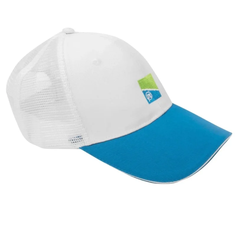 Czapka z daszkiem Preston White Mesh Cap 2022 Zniżka