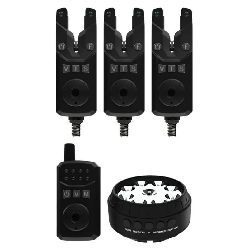 Taniej Zestaw Sygnalizatorów Sonik SKS2 Alarm Set 3+1 + Bivvy Lamp