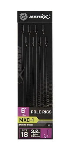 Przypon Matrix MXC-1 Pole Rig r.18/0,125mm/15cm Hit sprzedaży
