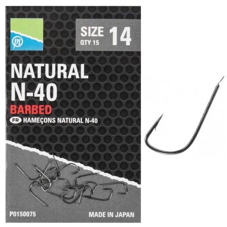 Haczyki Preston NATURAL N-40 HOOKS - roz. 20 Tani