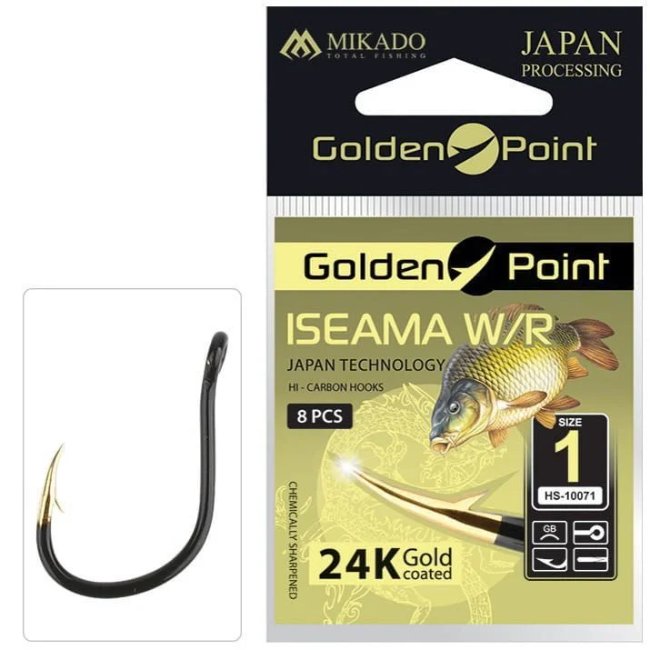 Ostatnia szansa Haczyk Mikado Golden Point Iseama W/R #1 GB op.8szt.