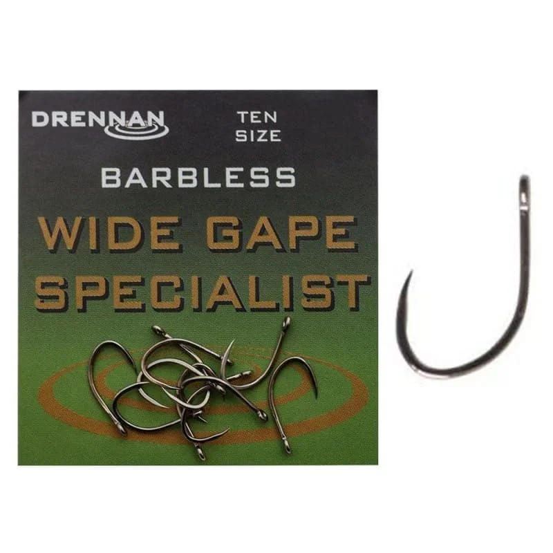 Tylko do końca tygodnia Haczyki Drennan Barbless Wide Gape Specialist - roz. 10