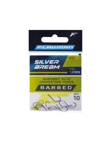 Kup teraz Haczyki Flagman Mantaray Silver Bream Feeder Hak Nr 10 Zadziorowe Srebrny 0.51mm
