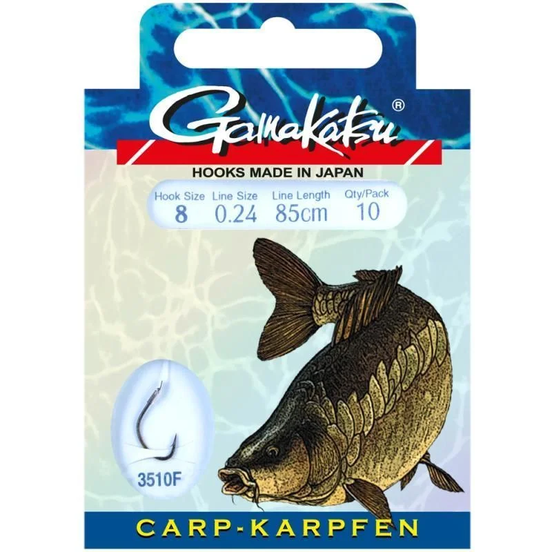Haczyki z przyponem GAMAKATSU Bkd-3510F Carp rozmiar 4, 85 cm Taniej