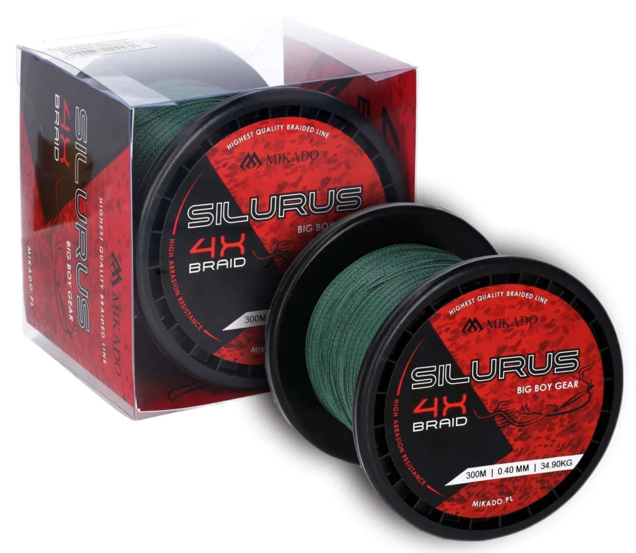 Niska cena Plecionka Mikado Silurus 4 X Braid 0,40mm/34,90kg/600m Zielona