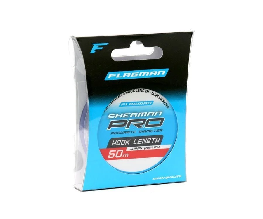 Bezpieczna płatność Żyłka Przyponowa Flagman Sherman Pro Hook Lenght 50m / 0,091mm