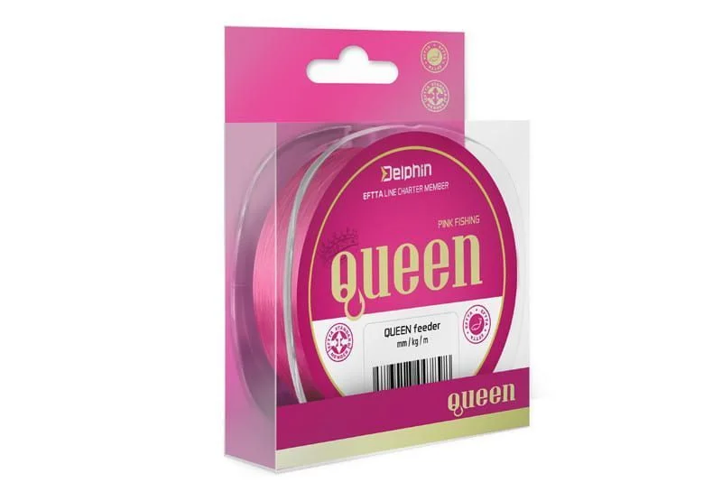 Wyjątkowa oferta Żyłka Delphin QUEEN Feeder 0,25mm / 300m - Różowa