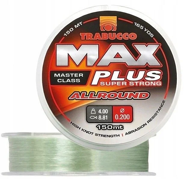 Sprawdź teraz Żyłka Trabucco MAX PLUS ALLROUND 0,25 mm 150 m Spławik Grunt Uniwersalna