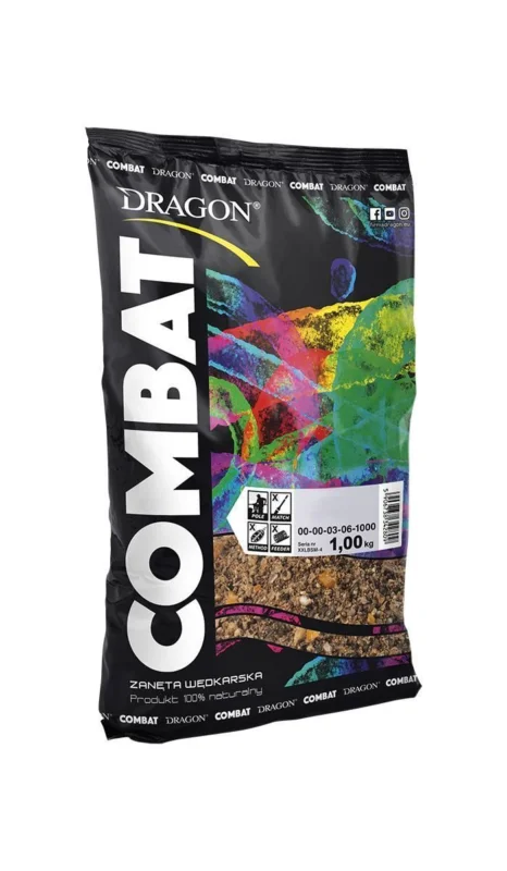 Ostatnia szansa Zanęta Dragon Combat - Allround - Wanilia/Czerwony Robak 1kg