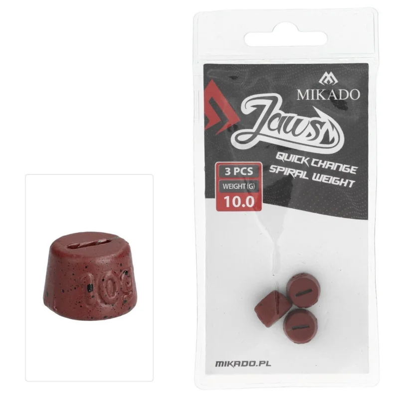 Nowość Obciążenie do Wkrętów Mikado Jaws Quick Change Spiral 10g 3szt.