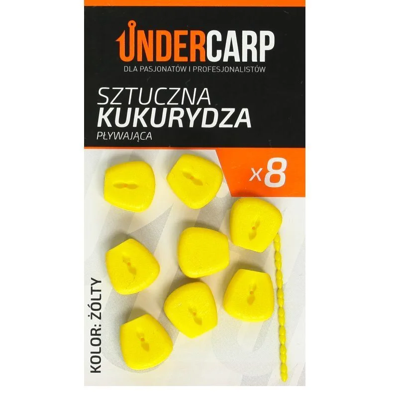 Dostępne od ręki Undercarp Sztuczna kukurydza pływająca – żółta