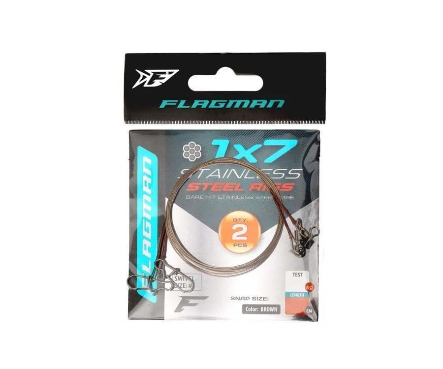 Przypony Flagman Wire Leader X7 - 40cm / 15kg Cena promocyjna