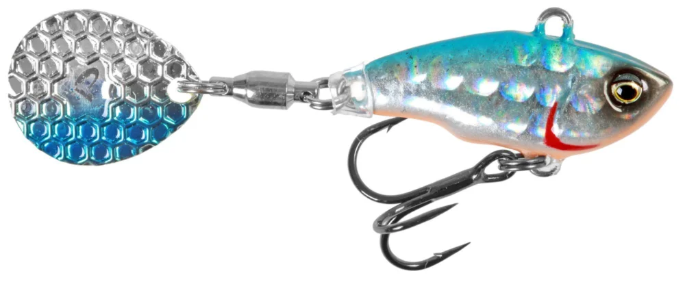 Wirujący ogonek Savage Gear Fat Tail Spin 5.5cm 9g Tonący (S) Blue Silver Dostępne od ręki