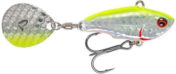 Tani Wirujący ogonek Savage Gear Fat Tail Spin 6.5cm 16g S Lemon B Flash
