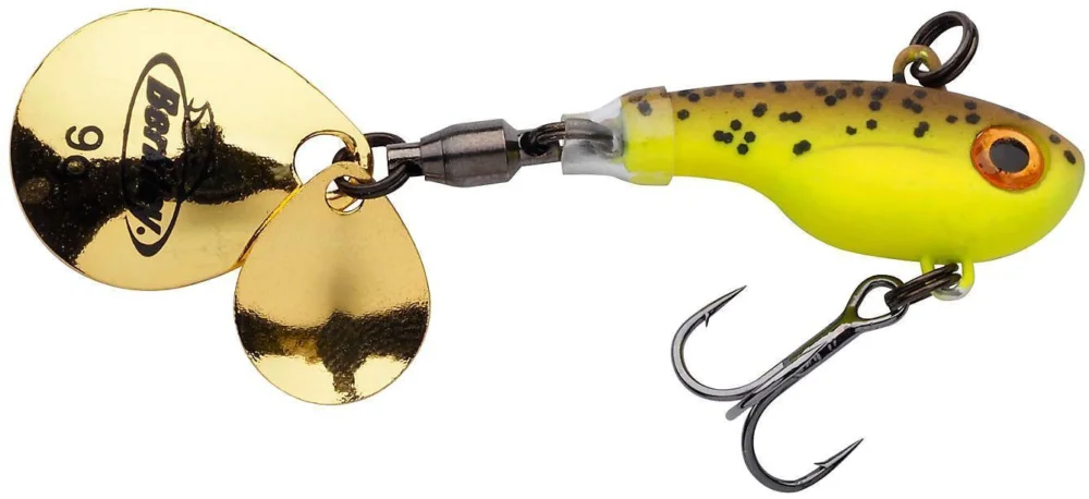 Wirujący ogonek Berkley Pulse Spintail 14g 7cm Brown Chartreuse Tylko do końca tygodnia