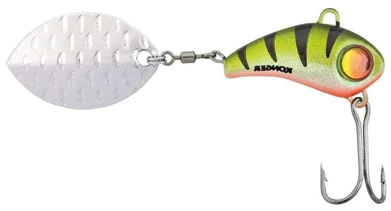 Niska cena Wirujący ogonek Konger Boogie 4.3cm 4g Natural Perch Nr 12