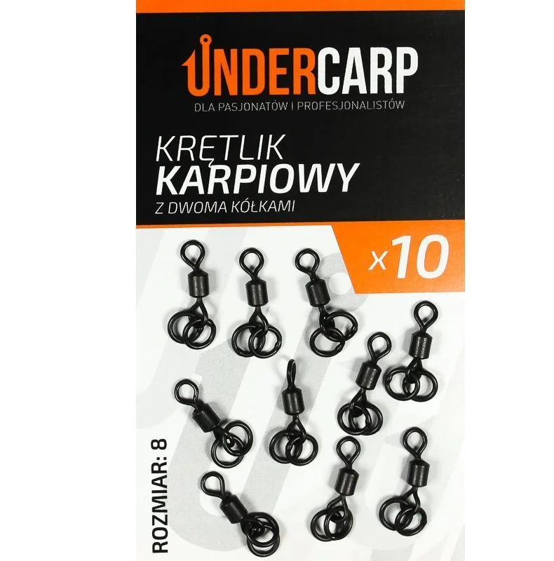 Undercarp Krętlik karpiowy z dwoma kółkami Ekspresowa dostawa