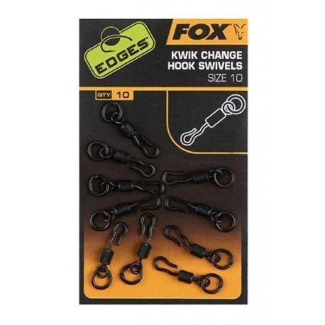 Krętlik Z Szybkozłączką Fox Edges Kwik Change Hook Swivels Rozm.10 Tylko dziś