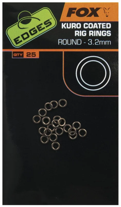 Do wyczerpania zapasów Fox EDGES Kuro Coated Rig Rings - 3.2mm Medium