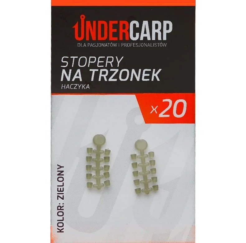 Nowy Undercarp Stopery na trzonek haczyka zielony
