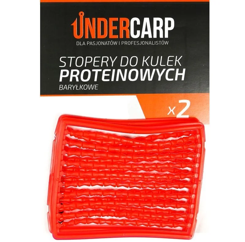 Bezpieczna płatność Undercarp Stopery do kulek proteinowych baryłkowe czerwone