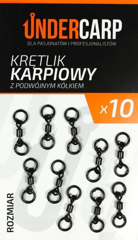 Krętlik Undercarp karpiowy z podwójnym kółkiem 11 Wyprzedaż