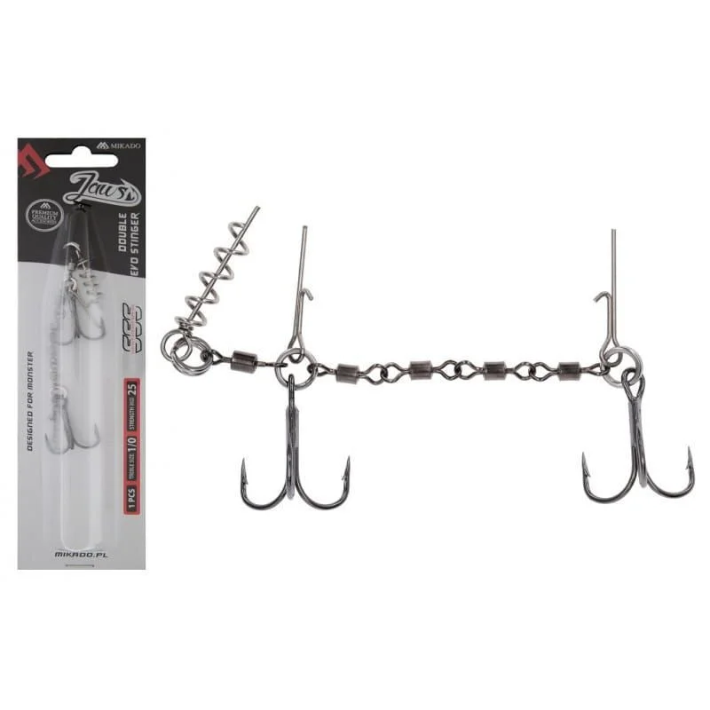 Wysoka jakość Dozbrojka Mikado JAWS Double EVO Stinger 25kg - roz.1/0