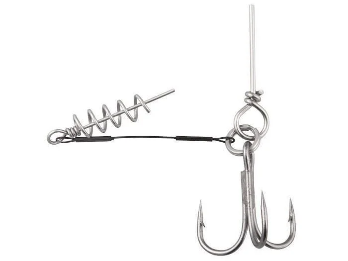 Dozbrojka Dragon A.F.W. kotw.no.1/0 1 x 7 Surflon 27kg czarny 8 cm Łatwy zwrot