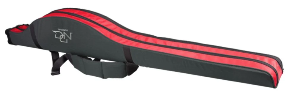 Taniej Torba Pokrowiec Trójkomorowy na wędki Dragon - DGN 155 Black Red
